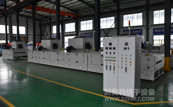 纖維材料,先預熱再浸膠再固化預熱固化隧道爐